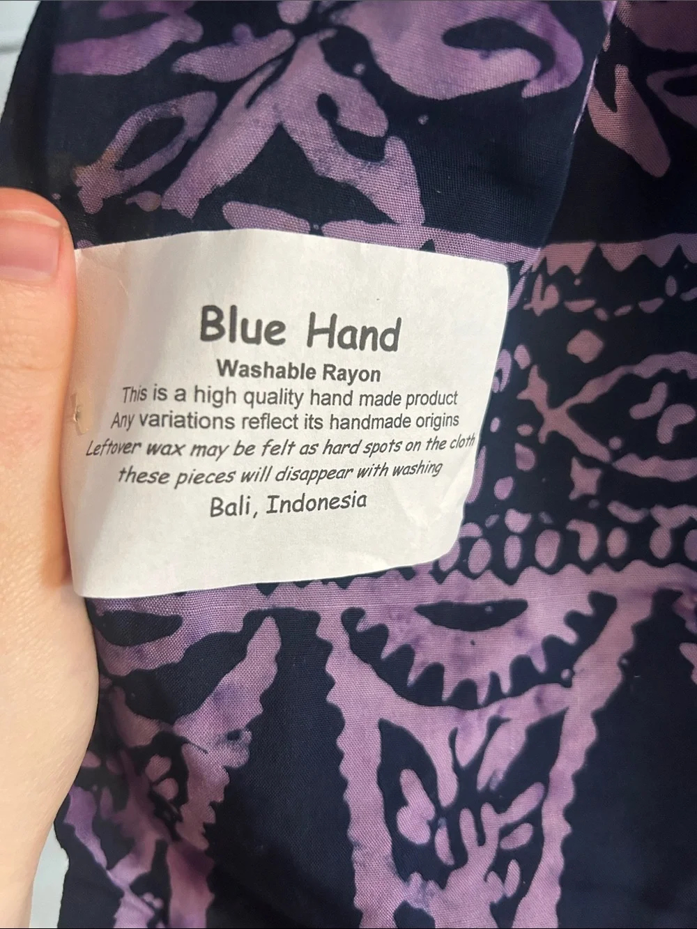 Navy & Lavender Fair Trade Sarong